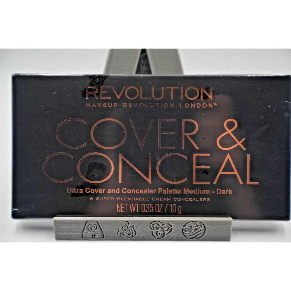 Revolution Ultra Cover & Conceal Palette Medium Dark‎ Blendable Cream NEW Sealed